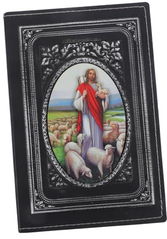 STOBOK Vintage Notizbuch Mit Jesus- Retro Design Multifunktional Für Tagebuch Notizen Und Kreative Projekte Für Christen Religiösen Inspiration