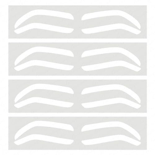 Stencil di design per sopracciglia usa e getta Tinta per sopracciglia Adesivo ausiliario per aerografo per modellare le sopracciglia con opzione di tipo sopracciglia singola (10 Pairs Type B)