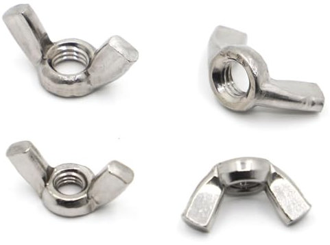 M3 M4 M5 M6 M8 M10 M12 304 Edelstahl Einstellen Rändelmutter Handfest Anziehen Rändelmutter Schmetterling Ohr Flügelmutter DIN315(Size:M12 1pc)
