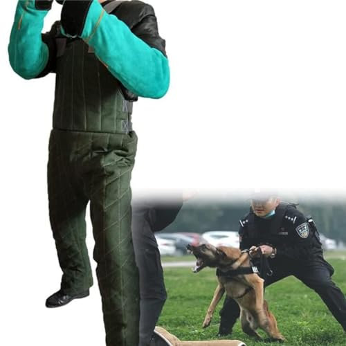 FBJAMZ Schutzkleidung für das Hundetraining, Hundetrainingskleidung, professionelle Hundebissärmel, Körperschutzkleidungsjacke (XL)