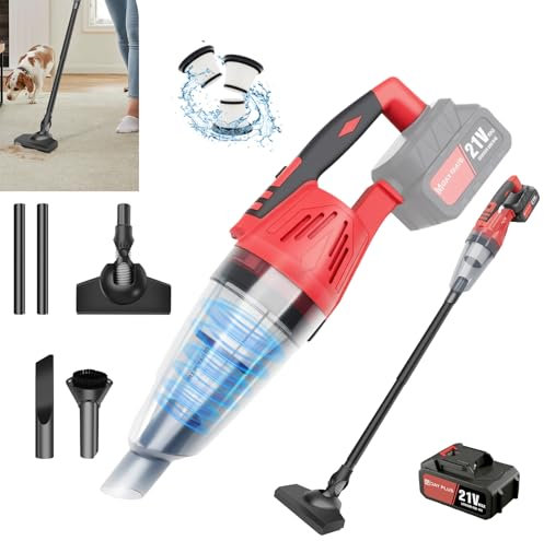 Bowose Vacuum Cleaners for Home,Handheld Vacuum Cordless,Car Vacuum 120W with LED Light&3 Filters,Rechargeable Dust Cleaner with 5500Pa High Power Suction&2200mah Battery for Car,Home,Office