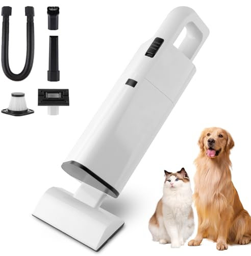 USUIELIGHT Handstaubsauger Akku Testsieger, 20000Pa Auto Handstaubsauger Kabellos mit Waschbar HEPA-Filter Mini Kleiner Wiederaufladbarer Staubsauger für Tierhaare, Büro, Haus
