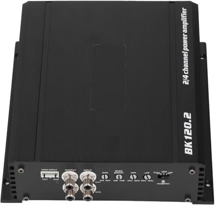Amplificatore Stereo per Auto Amplificatore Audio per Auto 1000 W 12 V Alta Bass Boost Lega di Alluminio Design Compatto per Auto Camion Barca UTV Moto