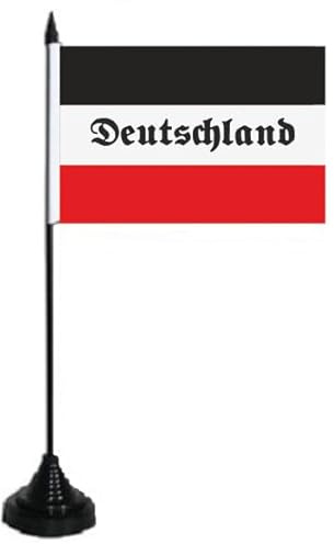 U24 Tischflagge Deutschland schwarz-weiß-rot Fahne Flagge Tischfahne 10 x 15 cm