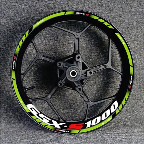 SYMWBD Adesivi per Cerchi Moto per Suzuki GSXS1000 Gsx-s 1000 Gsx-s1000 Gsx S 1000 Adesivi per Cerchi Riflettenti Adesivi Riflettenti(Colore 7)