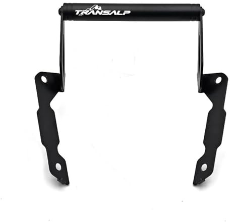 SHYYBD Supporto Piastra Di Navigazione Moto Per TRANSALP XL750 Transalp 2023-2025, Telefono Con Barra Trasversale Espansione Supporto per barra anteriore GPS(Nero2)