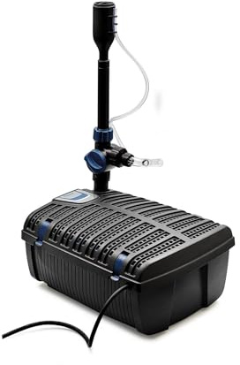 Oase Filtral UVC 9000 Filtre de bassin tout-en-un avec fontaine et aération – Système de filtration submersible, clarificateur UVC 13 W, 2500 LPH, pour bassins jusqu'à 9000 L