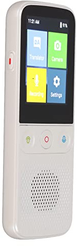 ZASCHMOY T10 PRO Sprachübersetzergerät – Echtzeitübersetzung mit 137 Online- und 17 Offline-Sprachen – Intelligenter Handübersetzer für Reisen, Einfach zu Bedienen, Lange Akkulaufzeit (White)