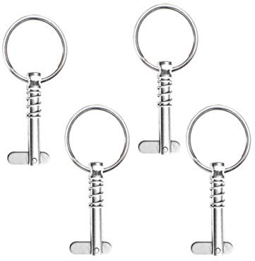 Ouken Boots-Sicherheits-Schnell Pins 4Pcs Edelstahl Quick Release Pins Bimini Top Pins Marine Hardware Bootszubehör