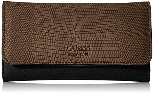 GUESS Damen Geldbörse Clutch, Chestnut Multi, Einheitsgröße