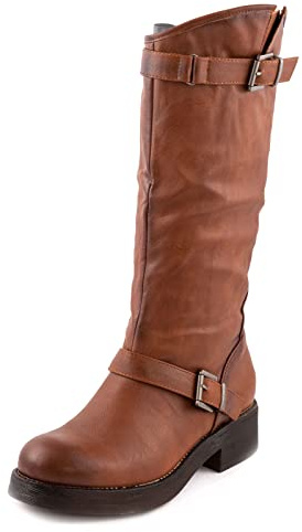 Toocool Botas De Mujer Biker Botas Motociclista Casual Acolchadas Invierno YG883, camel, 37 EU