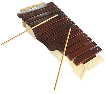 Xylophon 13-Ton-Box-Pitch-Shifting-High- Und Low-Bass-Percussion-Xylophon-Glockenspiel (Color : Natural, Size : Medium)