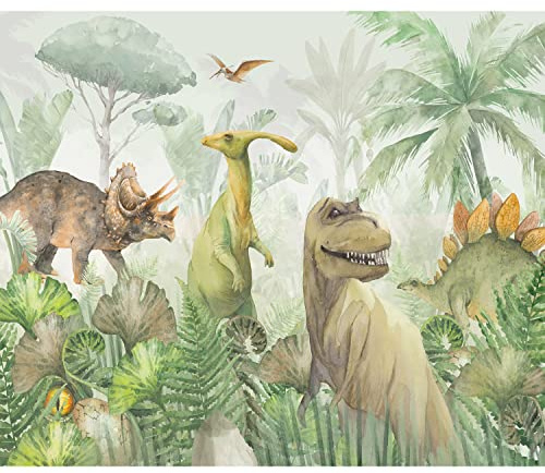 murando Fototapete Premium-Vlies Dinosaurier 200x140cm Foto Tapete Schlafzimmer Wohnzimmer Moderne Vliestapete XXL Wandtapete Motivtapeten Bildtapete 3d Effekt Wand Dekoration Dschungel Figur Tiere
