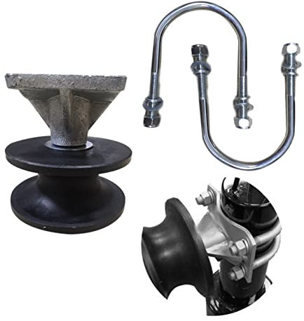 4 Square Post x 2 Chain Link Fence Gate Frame-Cantilever Gate Wheels Cantilever Slide Gates Cantilever Gate Rollers (A - 4 Round Post - 1Pack)