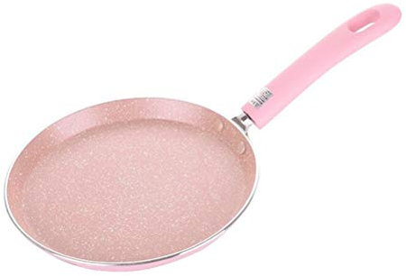 OQHAIR Poêle à Frire antiadhésive de 6 Pouces en cuivre à gaz avec revêtement Cuisson par Induction en Aluminium Steak Pizza casseroles à crêpes Lavable au Lave-Vaisselle