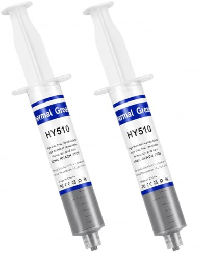 NTEK Thermal Paste 2PCS, Carbon-Based CPU Thermal Compound for CPU Coolers, GPU & PC Processors, High Performance Heat Sink Paste, Zero Electrical Conductivity