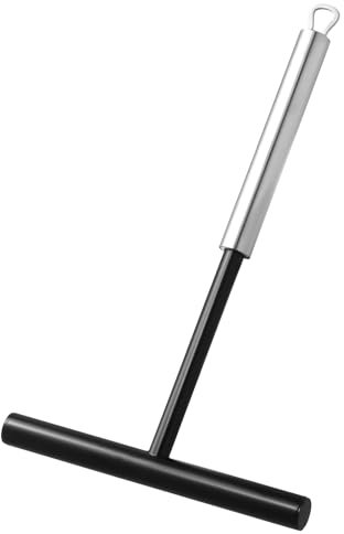 Rundago Esparcidor de Crepes, Distribuidor de Masa para Pancake Inoxidable, Espátula Panqueques en Forma de T para la Cocina Doméstica Suministros de Panadería/Restauración (12,2 * 20cm)