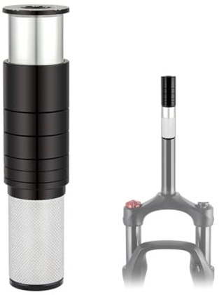HOUSON Adaptateur de Hauteur pour Potence de Vélo - Riser, Fourche, Extenseur, Rehausseur de Guidon Intégré - Diamètre Intérieur 24,6 mm - 25,4 mm