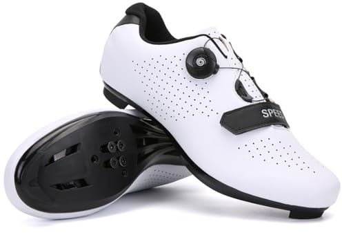 Mateju Fahrradschuhe Herren Damen Rennradschuhe Kompatibel mit Look SPD-SL Delta Lock Pedal Reitschuhe,Draussen Atmungsaktive Radschuhe Leichte Schuhe Rennrad Schuhe