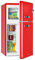 KLARSTEIN Irene - Frigorifero con Freezer, Rétro, Potenza di Raffreddamento Regolabile, 61 L, Freezer da 25 L, Rosso