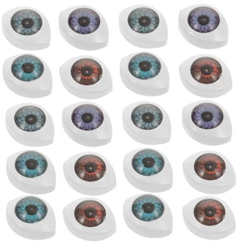 Hohopeti 300 STK Anhänger Mit Simulierten Augen Falsche Augen Ovale Puppenaugen Party-augapfel-Dekoration Augäpfel Spielzeug Augen Für Handwerk Augen Tragen Realistische Augen Augäpfel Für