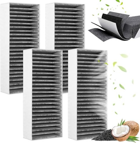 Set di filtri a carbone attivo, 4 pezzi CleanAir Filtro di ricambio, per Siemens HZ9VRCR0 17004796 / Bosch HEZ9VRCR0 17004805 / Neff Z821VR0 17004806 / Gaggenau CA282111 / Constructa CZ9VRCR0