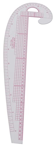 6501 Regla Curva, Regla de Plástico Transparente de Alta Precisión de 58 Cm, Herramienta de Diseño de Patrones Flexible y Multifuncional para la Costura y Ropa