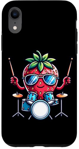 Fraise Avec Batterie Rythme Frais Coque pour iPhone XR