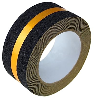 Didiseaon Nastro Antiscivolo Nero in Pvc 5cm X 5m Superficie Opaca e Visibilità al Buio per Scale e Passaggi, per Anziani e Ragazzo Ragazza per Prevenire Infortuni Colore Casuale