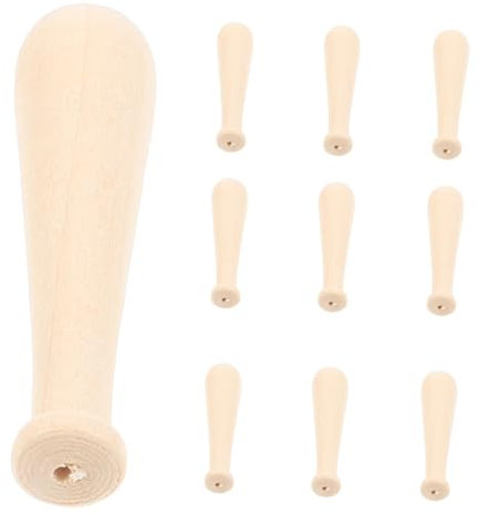 Gatuida 10stücke Mini-baseballschläger aus Holz Unbemalt Bastelbedarf zum Malen Dekorieren und Basteln für Junge Mädchen und Erwachsene