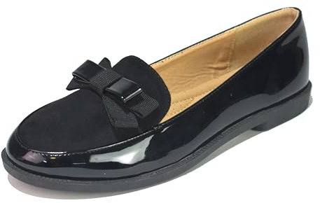 Women’s Ballerina Flats – Stylish, Comfortable & Lightweight Footwear | Perfect for School, Office & Casual Wear | Durable, Slip-On Design | Ideal for Girls & Ladies UK Black