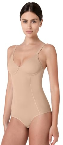 Lovable Body Modellante Senza Ferretto | Intimo Snellente e Contenitivo Effetto Pancia Piatta | Invisibile sotto i Vestiti | Sculpt Shaping Donna, Nudo Chiaro, 38 / 5C