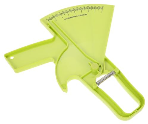 Hohopeti Calibrador de Grasa Corporal Verde Herramienta Precisa de Medición de Pliegues Cutáneos Pinza de Plástico Duradero para Evaluación Fitness y Seguimiento de Grasa Corporal en