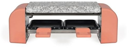 Livoo - Set à raclette 2 personnes Livoo X Marmiton DOC306-450W, 5 recettes inclus - sans PFAS, Noir