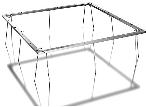ILESTO Abri de Jardin Cadre de Sol - Abri Velo, Outils Jardinage ou Barbecue - Seuil de Porte Inclus(226 x 226 x 213 cm, Cadre de Sol)