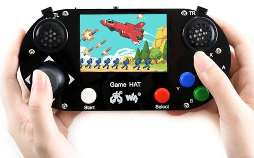 Waveshare Game Hat for Raspberry Pi A+/B+/2B/3B/3B+/4B 3.5inch IPS Screen 480 * 320 Resolution 60 Frame Experience Make Your Own Game Console