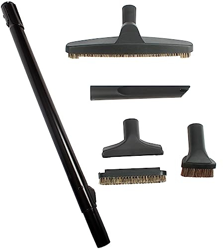 Cen-Tec Systems 93796 Premium Vakuum-Aufsatz-Set mit Teleskopstab, schwarz