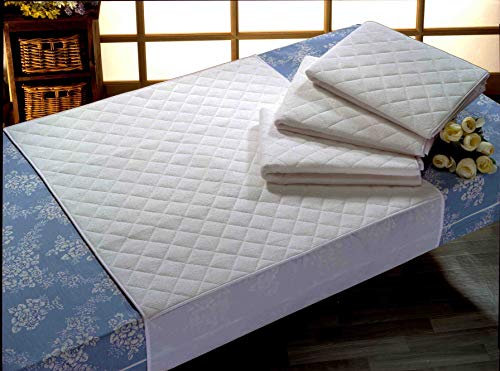 Empapador Superabsorbente Impermeable Transpirable 5 Capas. Algodón (Blanco, 90X85 cm.)