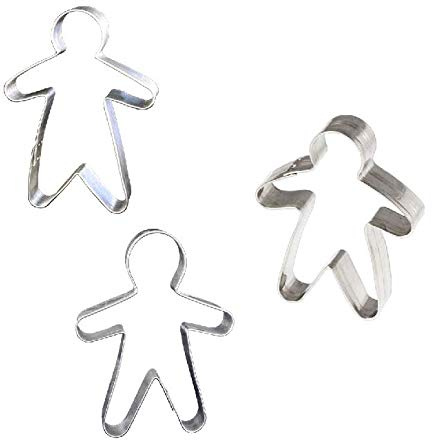 Lares Große Ausstecher/Ausstechformen Sets - Größe von 9-19cm - aus Weißblech - 3er Set Martinsmann (Verschiedene Größen) - Made in Germany