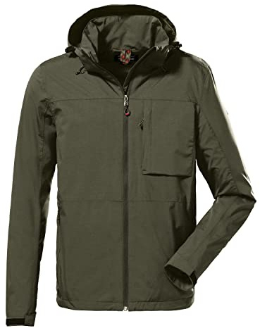Killtec KOS 106 MN JCKT 38017-000 Men's Functional Outdoor Jacket with Zip-Off Hood Dark Olive XL