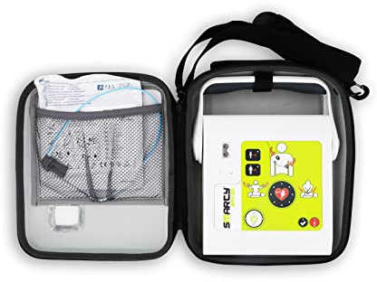 AED Defibrillator SMARTY SAVER, vollautom. Auslösung, Umschalter Erwachsene/Kinder auf Kleinkinder-Modus, Kombi-Elektroden, MDR-zertifiziert