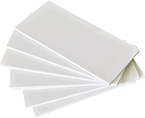ZOENAE 6 Stück ABS-Kunststoffplatten, formbare Kunststoffplatten, weiß, 100 x 200 mm, geeignet for Modellbau und Kunsthandwerk (Size : Thick5mm)