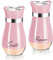 Dorblely Saliera e Pepiera Set, 120ml Fondo di Vetro Sale e Pepe, Tradizionale Spargisale da Cucina per Spezie, Spezie, Sale, Pepe, Spezie - Rosa