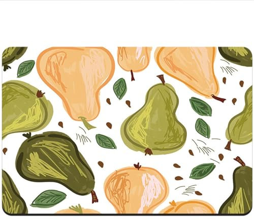 Badezimmerteppich, Badematte, Badematte Stein, Teppich Läufer, Stone Bath Mat, Badteppich Rutschfest Waschbar, Absorbierende Badematte, Duschmatte, Badvorleger, Duschvorleger, Carpet Fruits-120x180cm