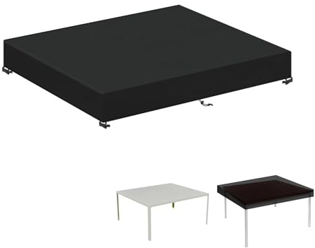 LAMUNI Tischplattenhülle 120x90x15cm Tischplatte Schutzhülle Outdoor Tisch Abdeckung Gartenmöbel Gartentisch Hülle Wasserdicht Gartentisch Abdeckung Winterfest Gartentischdecke Plane, Rechteckig