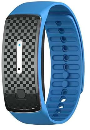 ARKEM Ultrasonic Body-Shaped Wristband, Electronic Ultrasonic Mosquito Repellent Bracelet, Intelligent Outdoor Field Anti-Mosquito Silicone Bracelet, Promote Blood Circulation-Blue
