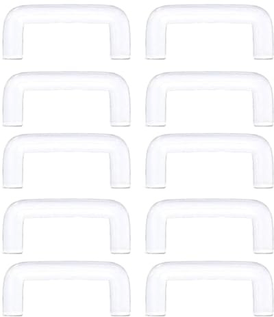 NVOQILIN Lot de 10 anneaux de septum transparents en forme de U pour piercing de nez en acrylique flexible