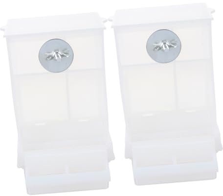 SEWOART 2pcs Automatic Bird Feeder Creative Spill Parrot Feeding Container Capacity for Outdoor Use Easy to Clean and Maintain for Wild Birds