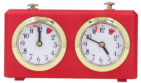 Wifehelper Mechanischer Internationaler Schach-Timer, Professioneller Schach-Timer, Digitale Schachuhr. Tragbarer Vintage-Schachspiel-Timer für Schachspiele, Geeignet für den Individuellen
