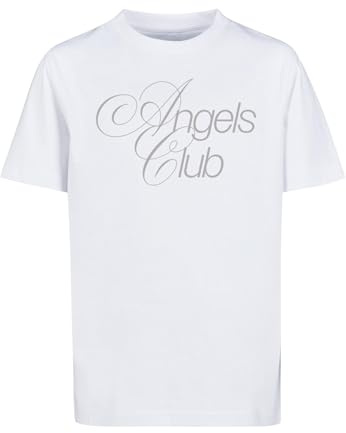 Mister Tee Men's Mtk287-the Angels Club Tee T-Shirt, White, 122-128